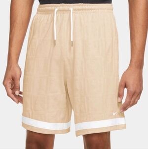 Nike Basketball Around The World Shorts Beige White Men's Size XL Dri-Fit
